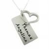 Always Together Personalized Sterling Silver Two Name Necklace. Includes Sterling Silver Heart and choice of Sterling Silver Chain. Gifts for Her, Mother, Wife, Grandmother, Girlfriend, or Loved One view 1