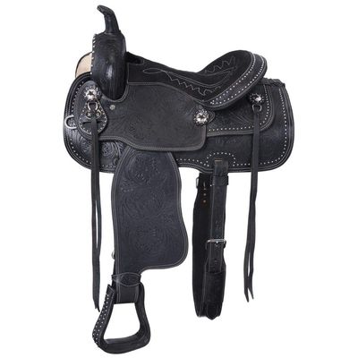 King Series Braden w/Silver Trail Sdl 15in Black