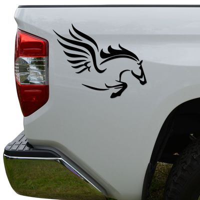 Flying Horse Pegasus Die Cut Vinyl Decal Sticker For Car Truck Motorcycle Window Bumper Wall Decor Size- [8 inch/20 cm] Wide Color- Gloss Black