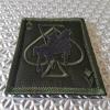 Ace of Spades Grim Reaper Death Card Morale Tactical Skull Skeleton Fastener Patch (Ranger Green) view 2