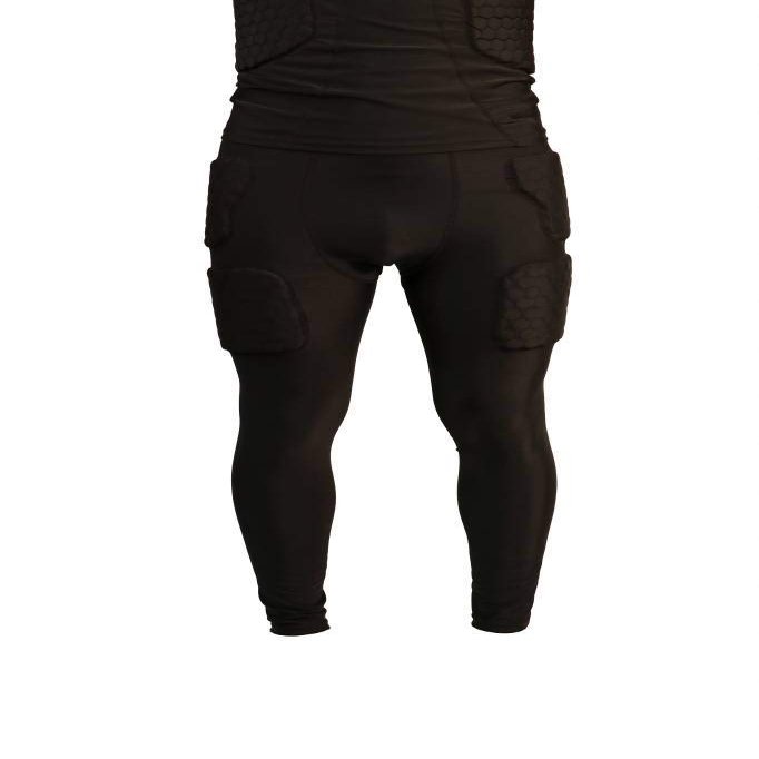 BARNETT FS-07 Compression Pants, 5-Pad Integrated Protection for Football Baseball Basketball Youth & Adult Sizes, 3XL Black