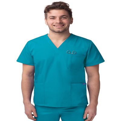 Sivvan Unisex Scrubs - V-Neck Scrub Top - S8304 - Teal Blue - XXS