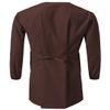 7 Encounter Unisex Multifuctional Wrap Smock With Chest And Side Pockets (Brown, L/XL) view 2