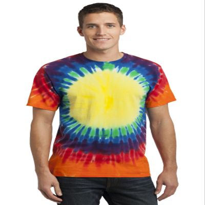 Port & Company -Window Tie-Dye Tee 2XL Rainbow