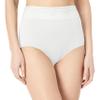 Warner's Women's No Pinching No Problem Microfiber with Lace Brief, White, Xl view 1