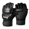Xinluying Punch Bag Boxing Martial Arts MMA Sparring Grappling Muay Thai Taekwondo Training PU Leather Wrist Wraps Gloves view 1