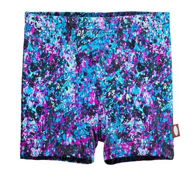 City Threads Girls Swim Boy Short Bottom UPF 50+ Comfortable Durable Soft Made in USA, Splatter Print, 16Y