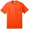 Port & Company Tall Core Blend Pocket Tee 3XLT Safety Orange view 1