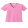 Port & Company Ladies Core Cotton V-Neck Tee XS Aquatic Blue view 4