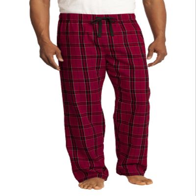 District Flannel Plaid Pant S New Red