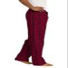 District Flannel Plaid Pant S New Red view 3