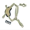 DLP Tactical 4 Point Heavy Duty X Suspension System for ACH/MICH/Fast/Crye AirFrame and Similar Combat Helmet (Green) view 1