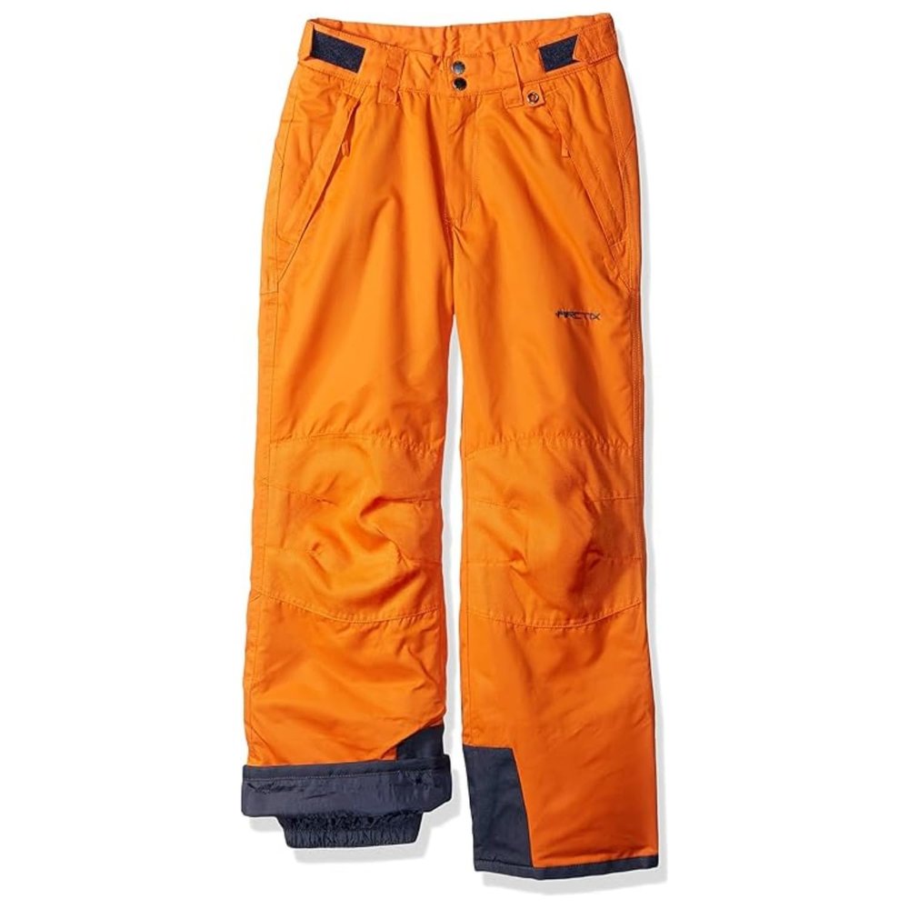 Arctix Kids Snow Pants with Reinforced Knees and Seat, Burnt Orange, X-Small