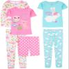 Simple Joys by Carter's Toddler Girls 6-piece Snug Fit Cotton Pajama Set, Bunny/Animals Green, 2T view 1