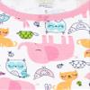 Simple Joys by Carter's Toddler Girls 6-piece Snug Fit Cotton Pajama Set, Bunny/Animals Green, 2T view 2