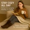 AWS/American Made Slouchy Scrunch Cotton Slouch Socks for Women Shoe Size 5 to 10 (Brown, 1 Pair) view 3