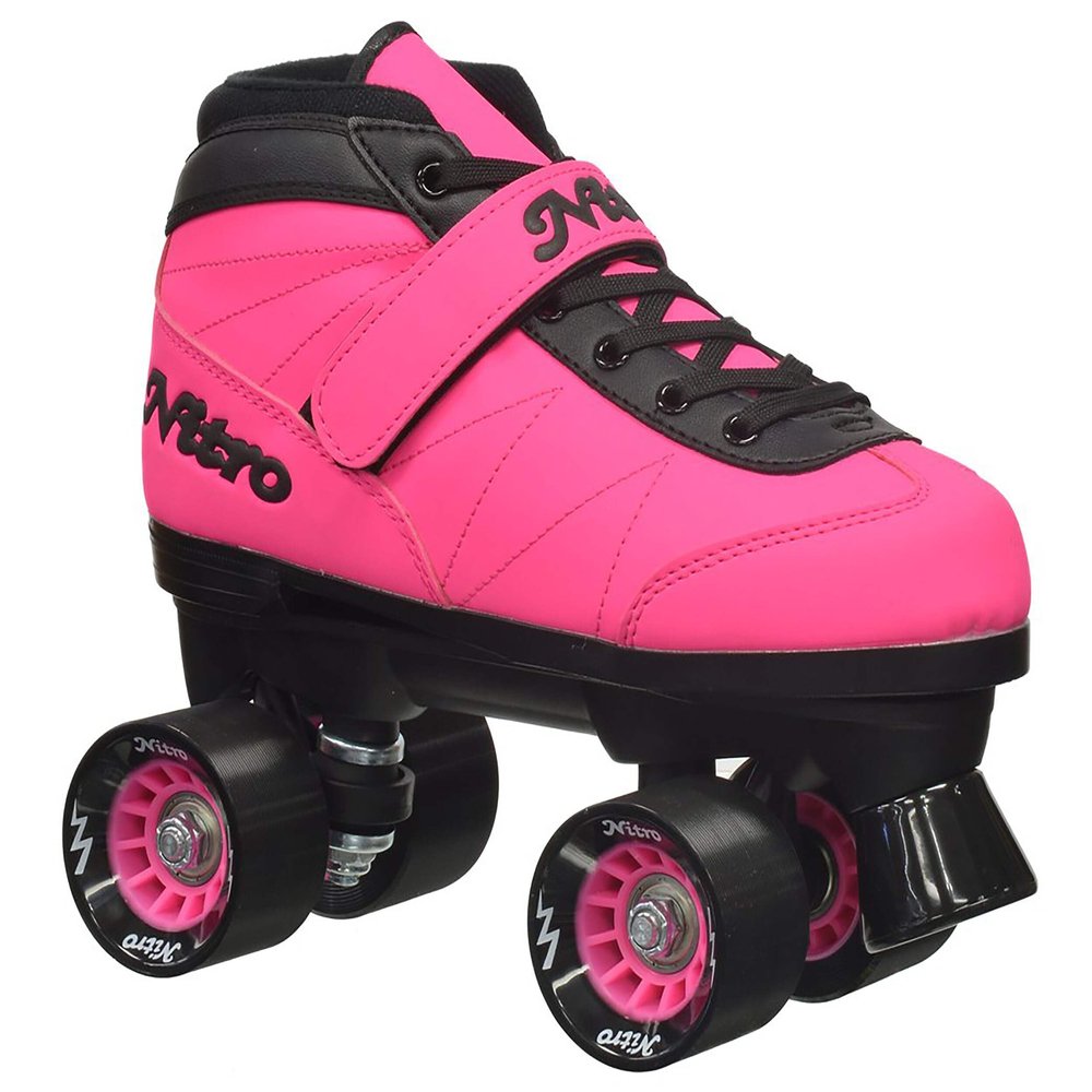 Epic Skates Epic Nitro Turbo Quad Speed Skates, Pink