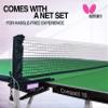 Butterfly Compact 16 Ping Pong Table | 3 Year Warranty Table Tennis Table | Ships Fully Assembled | Space Saver Ping Pong Table for Your Game Room | Ping Pong Net Set Included, Green, Full Size Table view 3