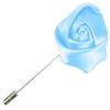 Flairs New York Gentleman's Essentials Premium Handmade Flower Lapel Pin Boutonniere (Pack of 1 Pin, Baby Blue [Rose Bud]) view 1