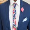 Flairs New York Gentleman's Essentials Premium Handmade Flower Lapel Pin Boutonniere (Pack of 1 Pin, Baby Blue [Rose Bud]) view 2