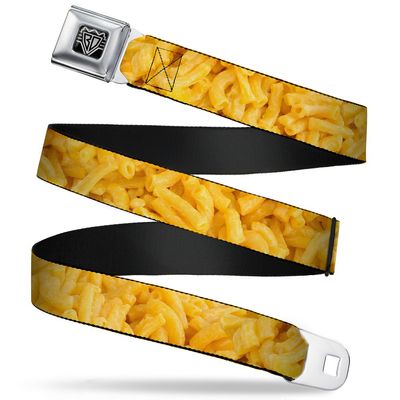 Buckle-Down Unisex-Adult's Seatbelt Belt Mac & Cheese Regular, mac/Cheese Vivid, 1.5" Wide-24-38 Inches