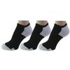 COUVER Performance No Show Athletic Running Socks with breathable mesh for Men and Women, Black/Silver Large ( 3 Pack) view 1