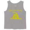 0024. American Don't Tread ON ME Military Combat United State Patriotic Style Men's Tank Top (Light Gray X-Large) view 1
