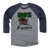 500 LEVEL Brian Bosworth Neon G 3/4 Sleeve T-Shirt (Navy/Heather Gray, XXX-Large) view 1