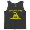 0024. American Don't Tread ON ME Military Combat United State Patriotic Style Men's Tank Top (Charcoal, Small) view 1