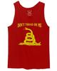0024. American Don't Tread ON ME Military Combat United State Patriotic Style Men's Tank Top (Red, Medium) view 1