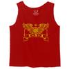 0027. USA Military Eagle American Proud United States of America US Patriotic Style Men's Tank Top (Red, Small) view 1