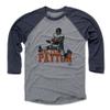 500 LEVEL Walter Payton 3/4 Sleeve T-Shirt (Baseball Tee, XXX-Large, Navy/Heather Gray) - Walter Payton Legendary Running Back view 1