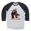 500 LEVEL Bernie Parent Baseball Shirt XXX-Large Black/Ash - Vintage Philadelphia Flyers Fan Apparel - Bernie Parent Sketch 1 O view 1