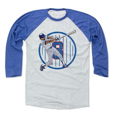 500 LEVEL Andre Dawson Baseball Shirt XXX-Large Royal/Ash - Vintage Chicago Cubs Fan Apparel - Andre Dawson Sketch Hit B