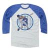 500 LEVEL Andre Dawson Baseball Shirt XXX-Large Royal/Ash - Vintage Chicago Cubs Fan Apparel - Andre Dawson Sketch Hit B view 1