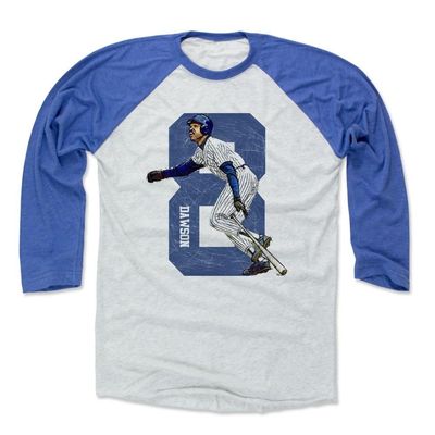 500 LEVEL Andre Dawson Baseball Shirt XXX-Large Royal/Ash - Vintage Chicago Cubs Fan Apparel - Andre Dawson Sketch 8 B