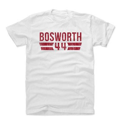 500 LEVEL Brian Bosworth Shirt (Cotton, XX-Large, White) - Brian Bosworth Font R