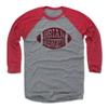 500 LEVEL Brian Bosworth 3/4 Sleeve T-Shirt (Baseball Tee, XXX-Large, Red/Heather Gray) - Brian Bosworth Football R view 1