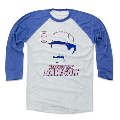 500 LEVEL Andre Dawson Baseball Shirt XXX-Large Royal/Ash - Vintage Chicago Cubs Fan Apparel - Andre Dawson Respect B
