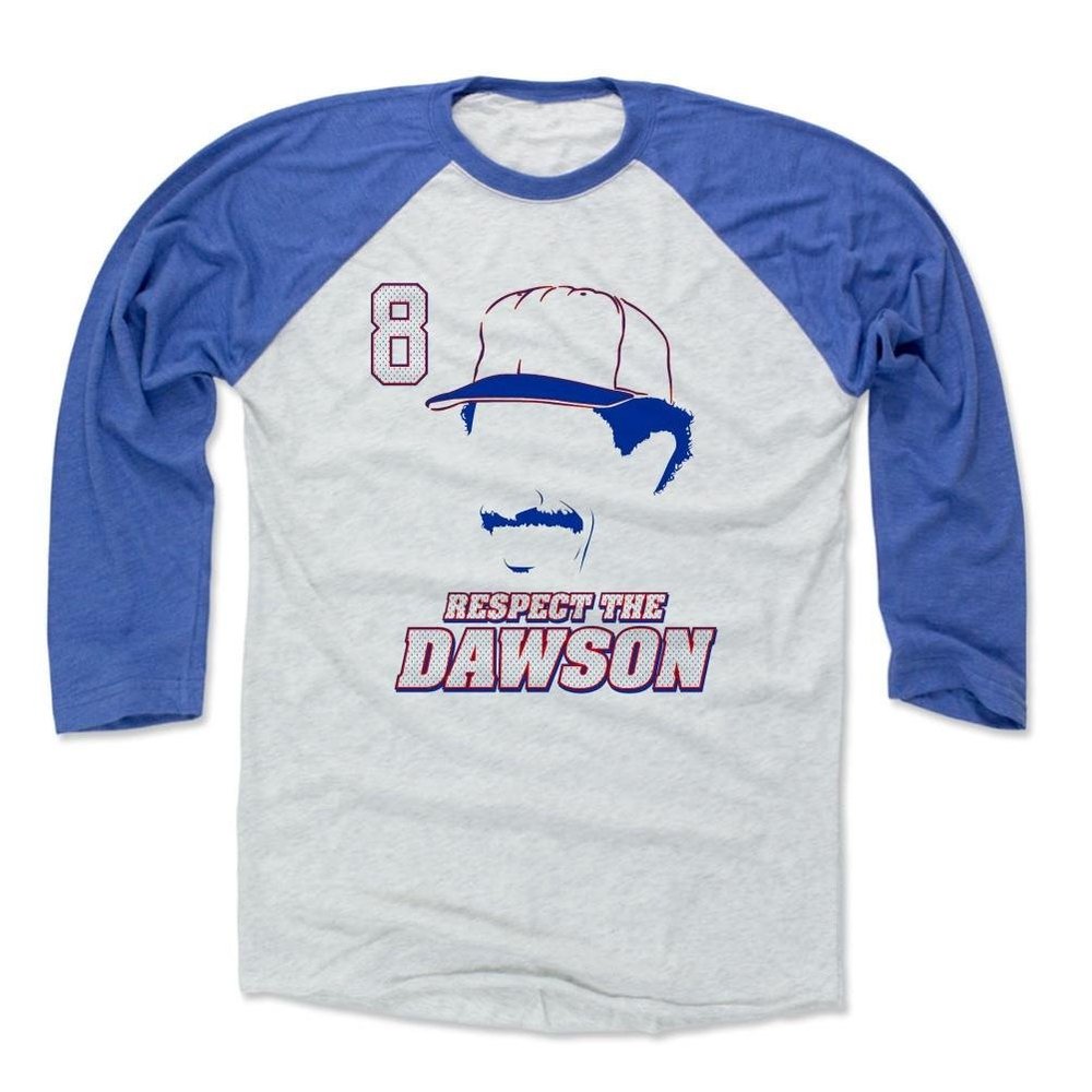 500 LEVEL Andre Dawson Baseball Shirt XXX-Large Royal/Ash - Vintage Chicago Cubs Fan Apparel - Andre Dawson Respect B