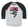 500 LEVEL Barry Larkin 3/4 Sleeve T-Shirt (Baseball Tee, XXX-Large, Black/Ash) - Barry Larkin Sketch R view 1