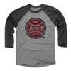 500 LEVEL Barry Larkin 3/4 Sleeve T-Shirt (Baseball Tee, XXX-Large, Black/Heather Gray) - Barry Larkin Ball R view 1