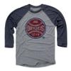 500 LEVEL Wade Boggs 3/4 Sleeve T-Shirt (Baseball Tee, XXX-Large, Navy/Heather Gray) - Wade Boggs Ball R view 1