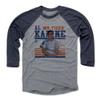 500 LEVEL Al Kaline 3/4 Sleeve T-Shirt (Baseball Tee, XXX-Large, Navy/Heather Gray) - Al Kaline Sport B view 1