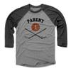 500 LEVEL Bernie Parent Tee Shirt (Baseball Tee, XXX-Large, Black/Heather Gray) - Bernie Parent Sticks K view 1