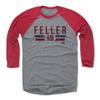 500 LEVEL Bob Feller Tee Shirt (Baseball Tee, XXX-Large, Red/Heather Gray) - Bob Feller Font R view 1