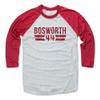 500 LEVEL Brian Bosworth Baseball Shirt XXX-Large Red/Ash - Vintage Oklahoma Hockey Fan Apparel - Brian Bosworth Font R view 1