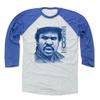 500 LEVEL Andre Dawson Baseball Shirt X-Large Royal/Ash - Vintage Chicago Baseball Fan Apparel - Andre Dawson Sketch B view 1