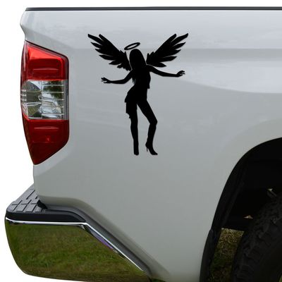 Rosie Decals Sexy Angel Dancing Wings Die Cut Vinyl Decal Sticker For Car Truck Motorcycle Window Bumper Wall Decor Size- [20 inch/50 cm] Tall Color- Gloss White