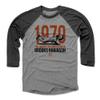 500 LEVEL Brooks Robinson 3/4 Sleeve T-Shirt (Baseball Tee, Medium, Black/Heather Gray) - Brooks Robinson Catch O view 1